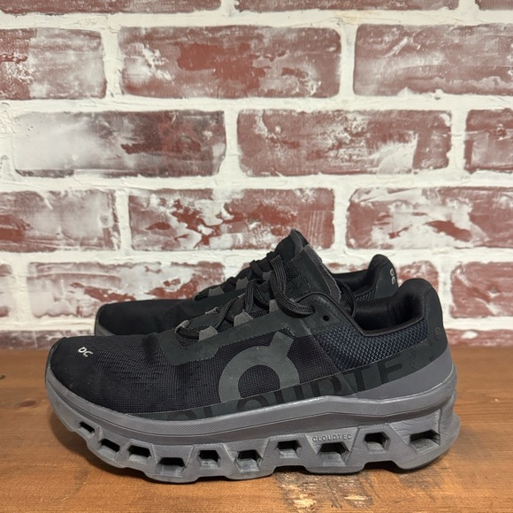 On Running Cloudmonster Black Magnet Womens 8.5 Sneaker All Solid Black - Picture 3 of 16